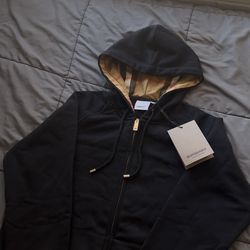 burberry zip up hoodie