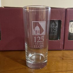 Elon University 125th Anniversary Glasses