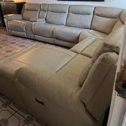 Sectional Leather Gray $1200