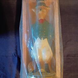 Vintage 1969 Jim Beams Trophy Fox Liquor Decanter 