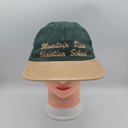 Unbranded Mountain View Christian School Adjustable SnapbackHat