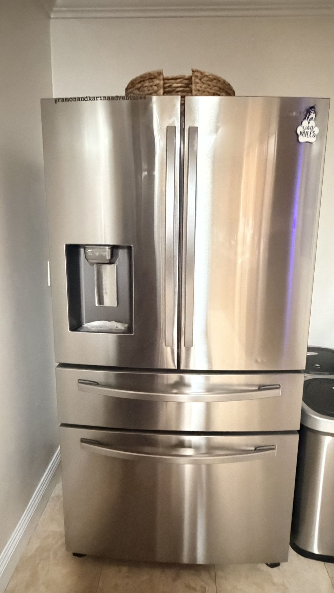 Samsung RF24R7201SR/AA 23 Cu. Ft. Counter Depth 4-Door French Door Refrigerator