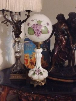 Vintage Gone With the Wind Style Globe Lamp very rare