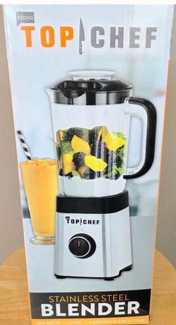Top Chef 350W 1L Stainless Steel Electric Blender 2-Speed Pulse Silver/Black
