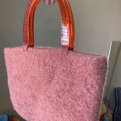 Felt Pink Handbag
