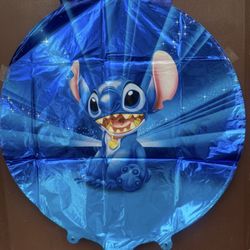 Stitch Blue Birthday Party Foil Balloon 18”
