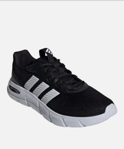 NEW ADIDAS Cloudfoam Flex- Laces Sneaker Men's Black/White Shoes
