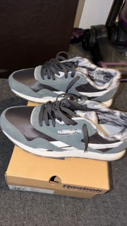 Reebok classic grey nylon camo men 8.5