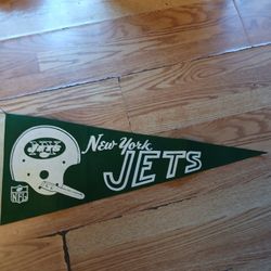 vintage New York Jets NFL football pennant