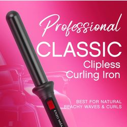 Enzo Milani Classic Clipless Curling Iron