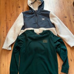 Men’s Hurley Hoodie, And Vans Sweatshirt