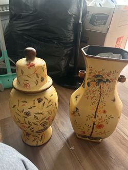 Decorative Floral Vases Set