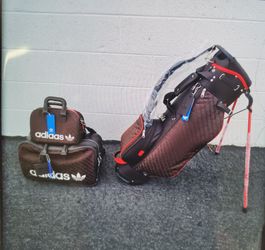 Adidas Golf Caddy and Duffel Bag Set