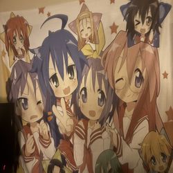 Giant lucky star anime tapestry