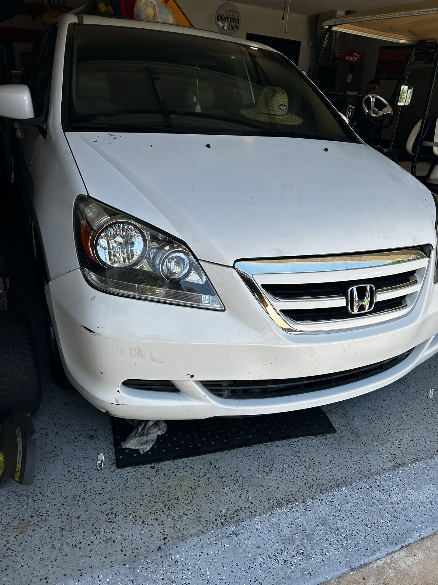Honda odyssey hood and bumper 2006
