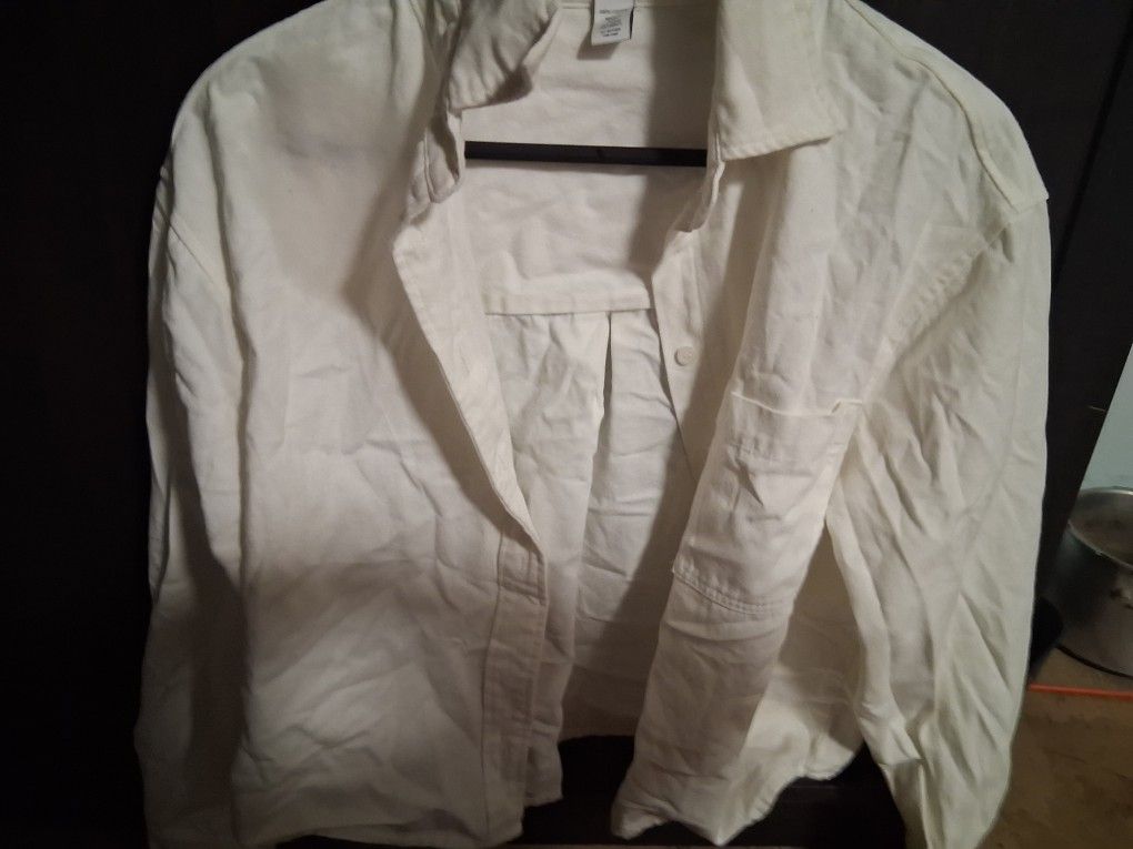 White Jean Jaket