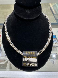 Silver Rope Necklace FCP229