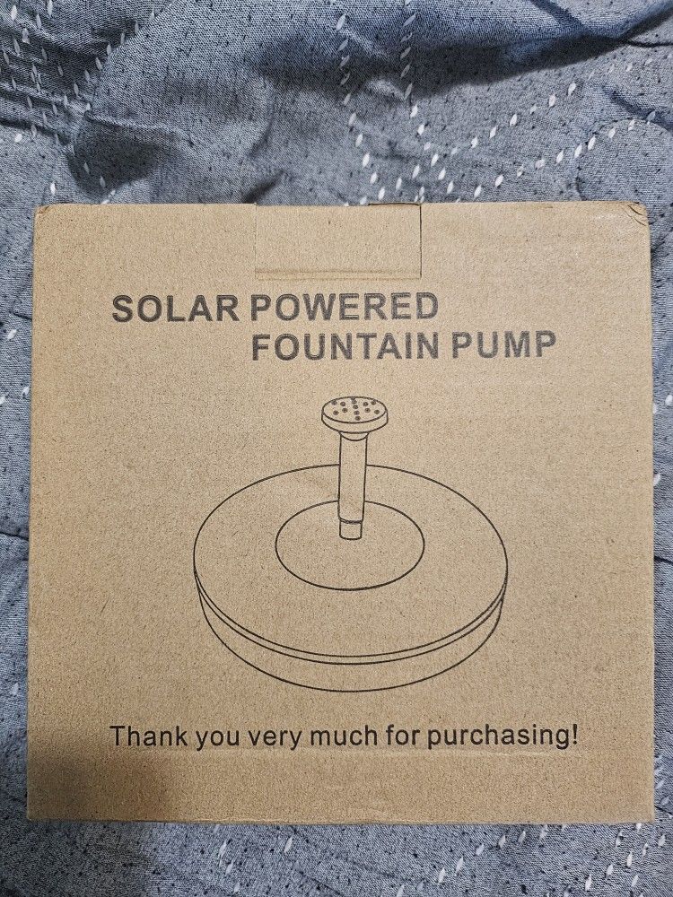SOLAR POWERED FOUNTAIN PUMP