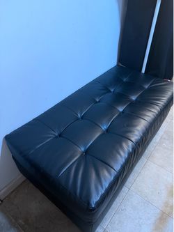 Black Leather bench