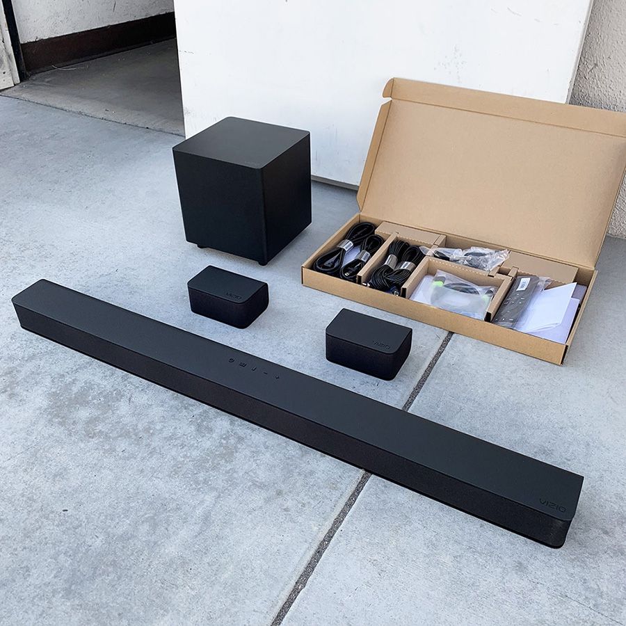 (NEW) $140 VIZIO 5.1 Home Theater Sound Bar, Bluetooth, Wireless Subwoofer, Dolby Audio Soundbar w/ Remote Control V51x-J6