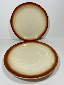 Franciscan Country Craft Russet Brown Dinner Plates Set of Two