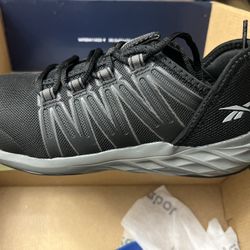 Reebok Work Women’s Astroride Work Black and Dark Grey Steel Toe Shoe