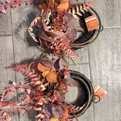 2 Small Wreaths Decor 