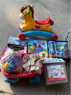 KIDS TOY LOT Mega Bloks Toy car fire truck remote control