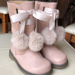 Girl pink boots