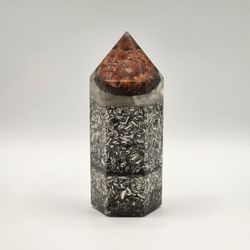 HexaPulse Orgonite Tower – Carnelian & Selenite Energy Transmuter, EMF Protection


Weighs 14.4 oz

Width 2. 2 in.

Height 6 in.


HexaPulse Orgonite 