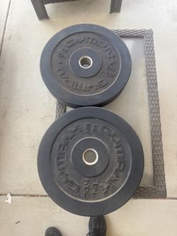 2x 45 pound Olympic Plates
