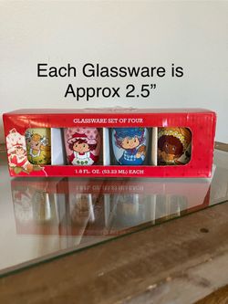Strawberry Shortcake Set Of Four Shot Glasses