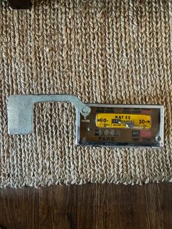 Vintage Yellow Cab Taxi Meter – Working Mechanical