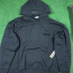 Black Essential Hoodie Sz M