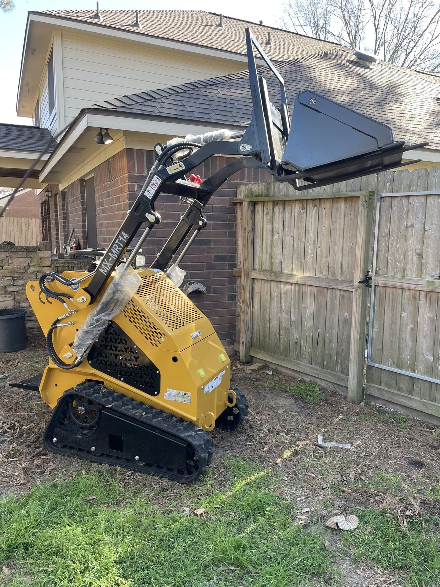 New AGT Mini Skid Steer with Bucket and Forks