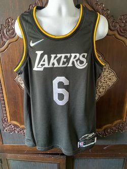 Los Angeles Lakers #6 Lebron James Men's XL (52) Nike Select Series NBA 75th Anniversary Jersey
