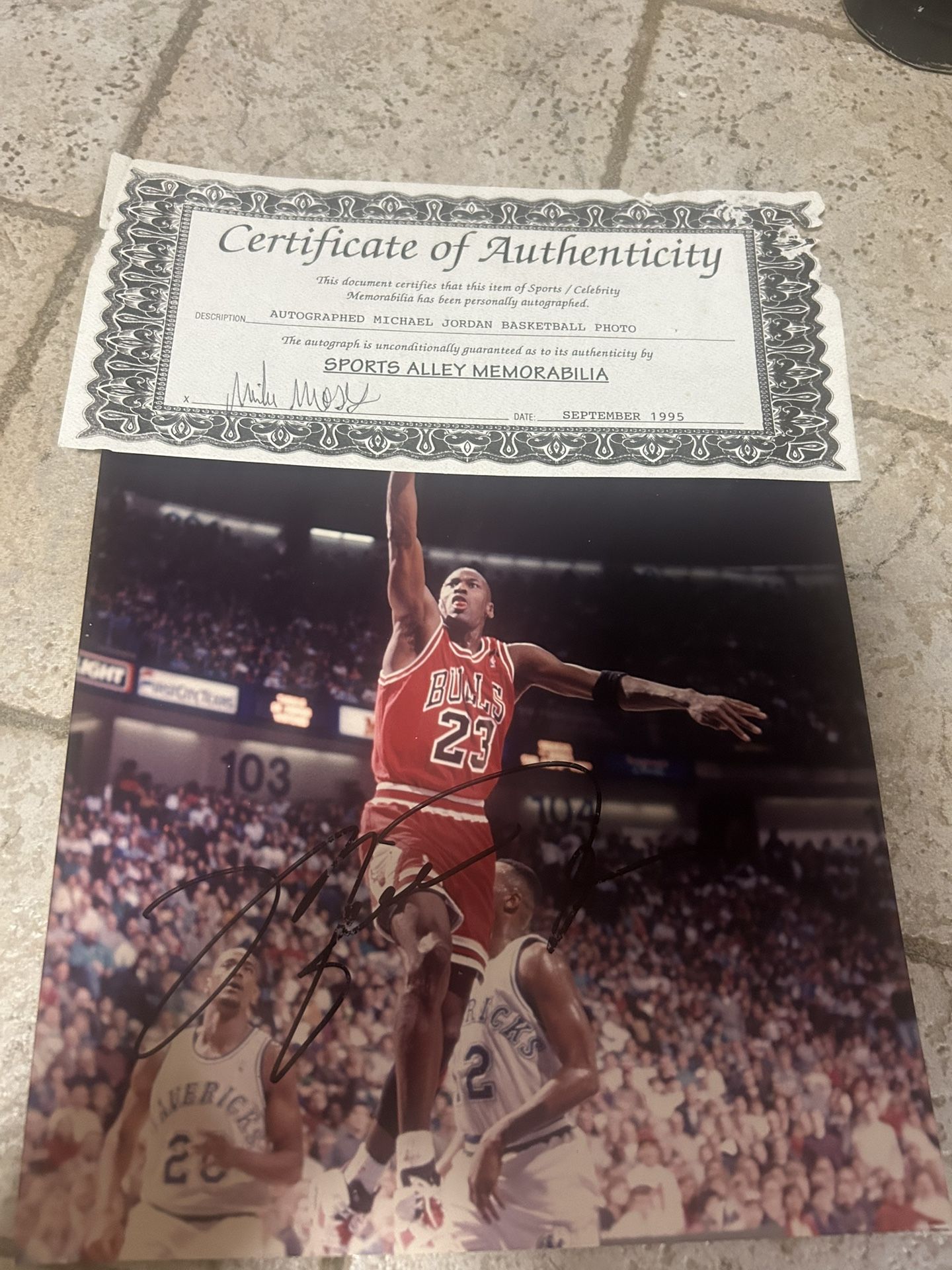 Michael Jordan Picture Autographed