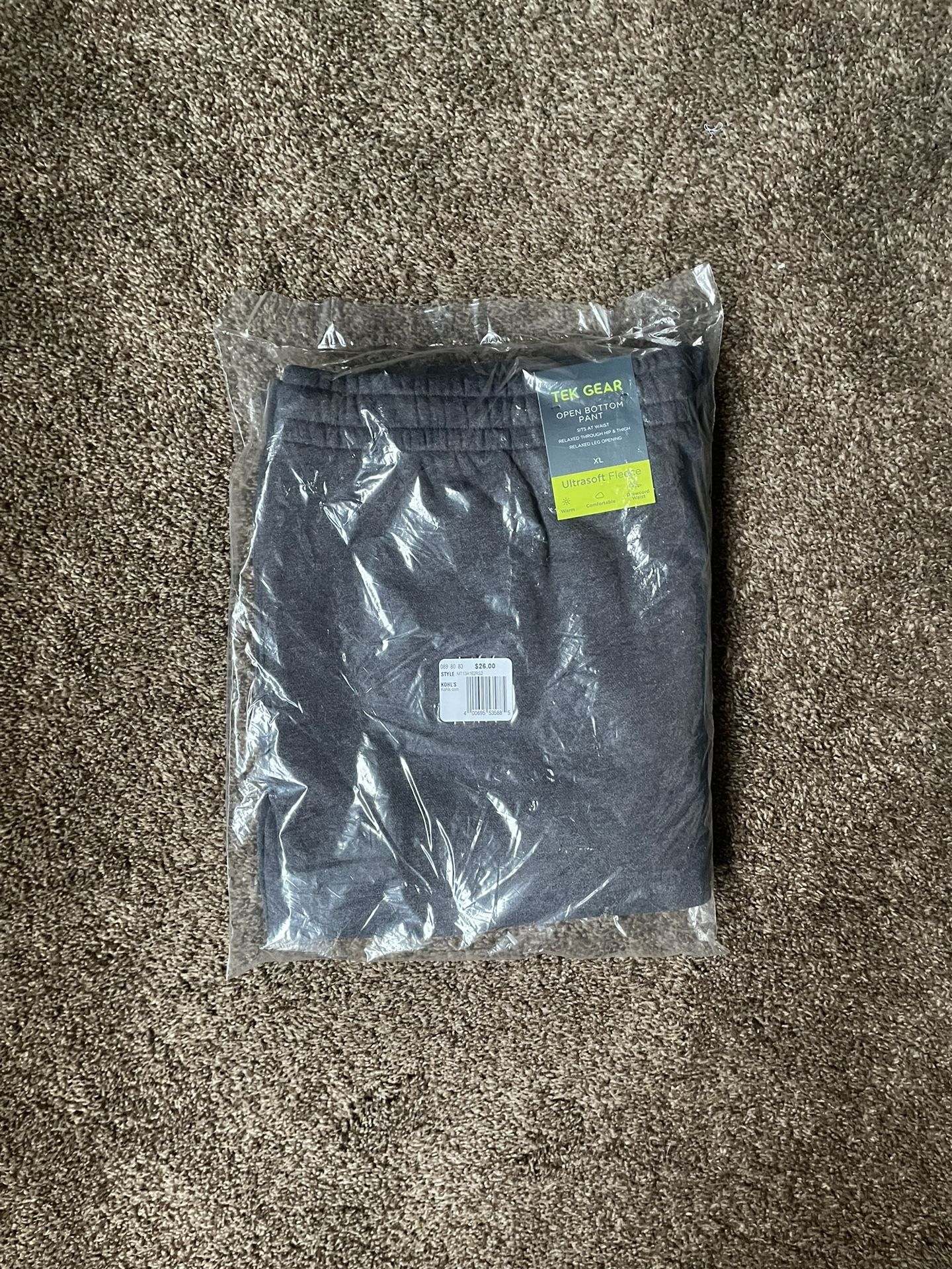 Brand New Tek Gear Sweatpants Men’s Size X-Large