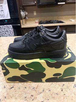 All Black Bapesta Sneakers