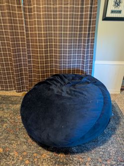 Beanbag and full size bed