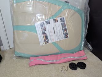 Blue and Beige Car Leather Car Seats