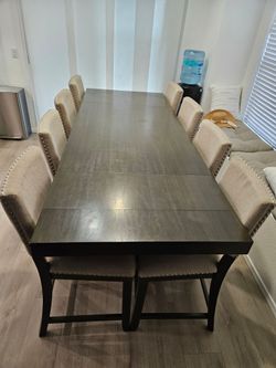 Dining table with 8 chairs