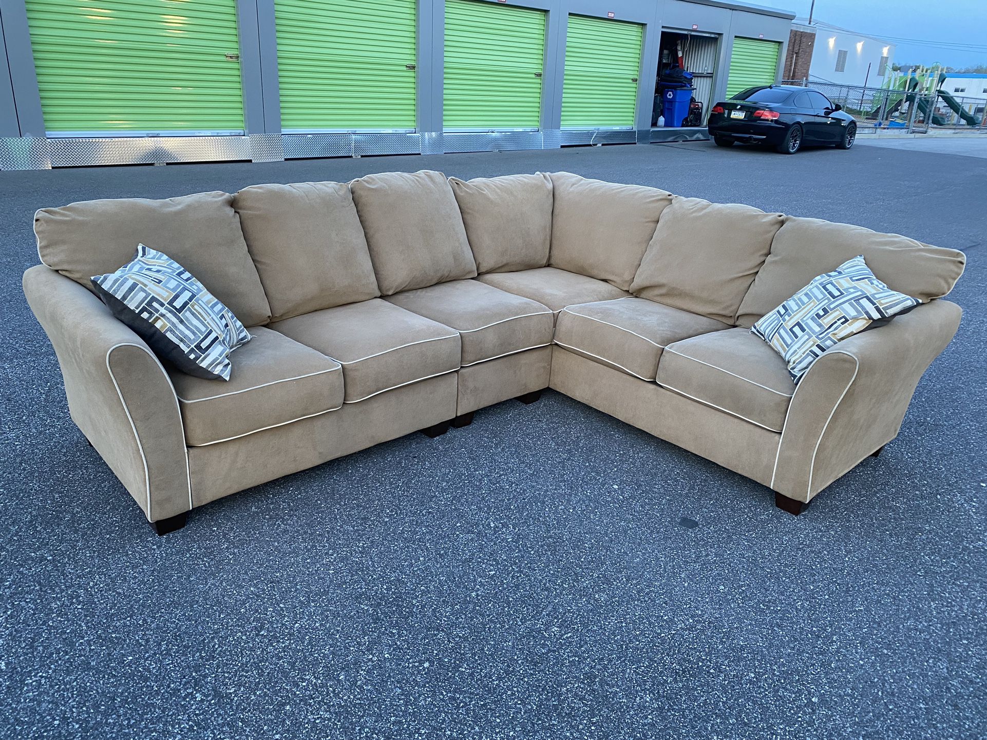 FREE DELIVERY AND INSTALLATION - Ashely Sectional Brown Color (Look our profile for more options)