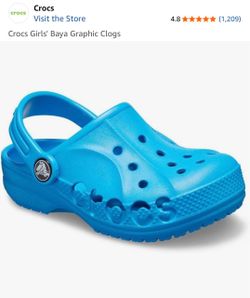 Crocs Girls' Baya Graphic Clogs (size C10)