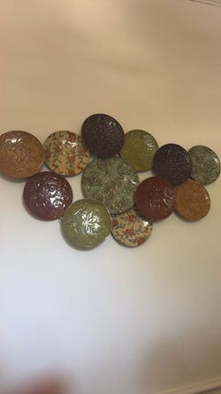 Decorative Metal Wall Art Plate Cluster