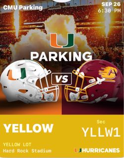 UM PARKING PASS YELLOW