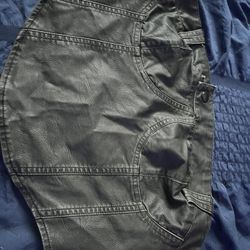 Denim Leather Tub Top