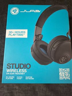 NEW JLab Studio Wireless On Ear Headset headphones bluetooth head phone