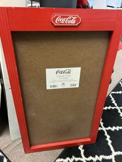 Vintage Coca Cola Collectible Wood Calendar Frame Holder