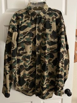 GANDER MOUNTAIN Size XLT Flannel Camo Shirt/Jacket